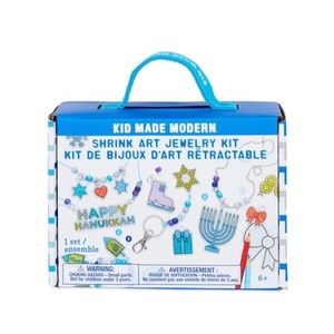 Kid made modern, Hanukkah shrinky dinks, NIB
